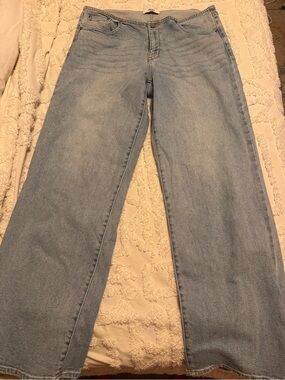 Just Black Light Wash Wide Leg Jeans